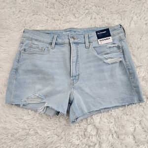 Old Navy High Rise OG Straight Secret Smooth Pockets Shorts. Size 12. New.